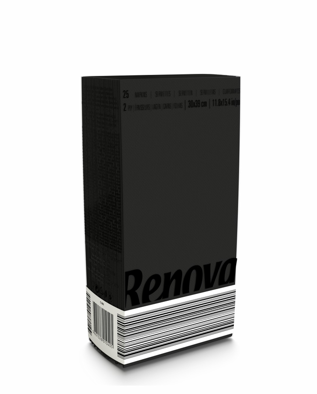 Black Folded Table Napkins Black Folded Table Napkins
