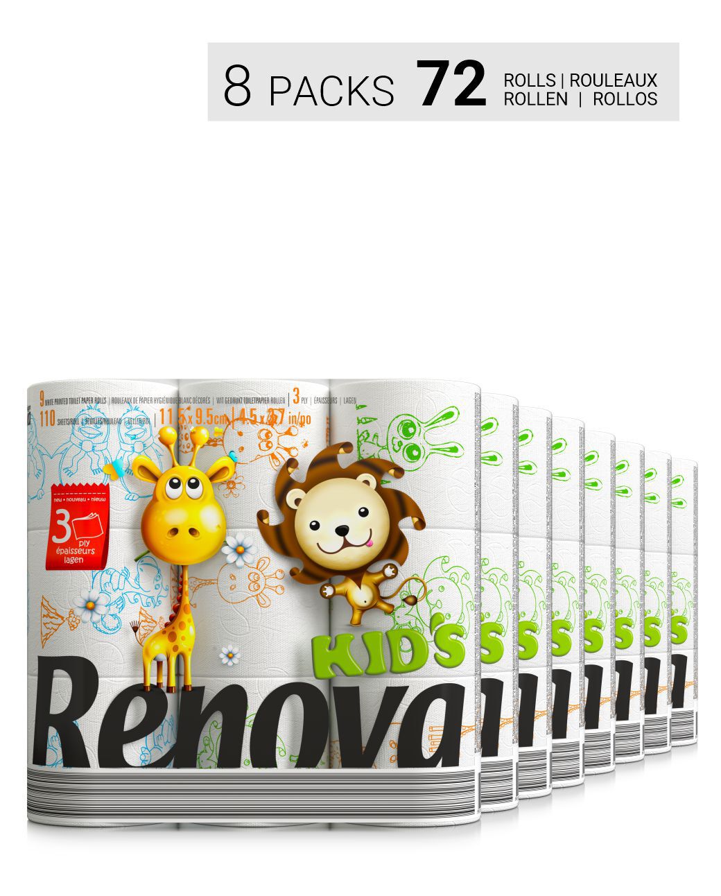 Papier Hygi&eacute;nique Kids 72R