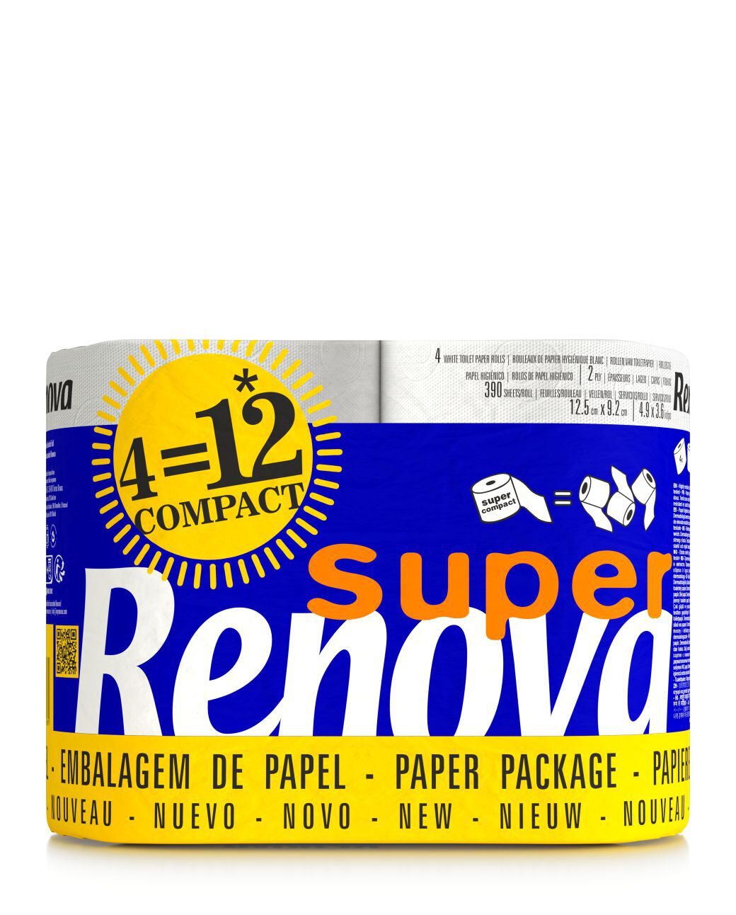 Papel Higi&eacute;nico Super Compacto 4=12