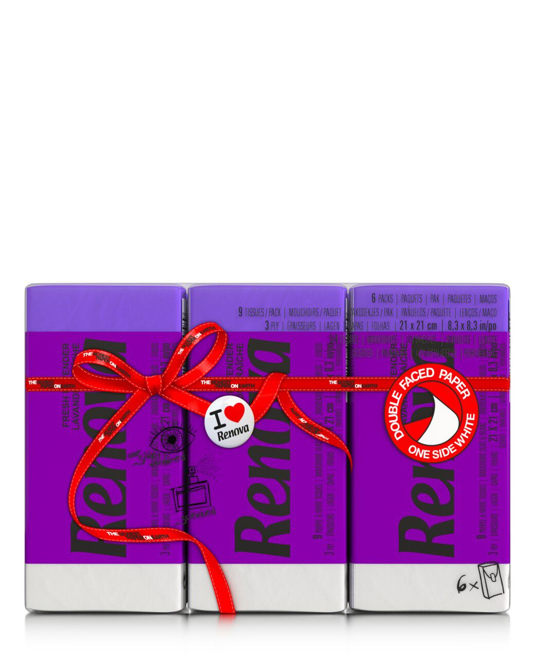 Pa&ntilde;uelos Morados Aroma Lavanda