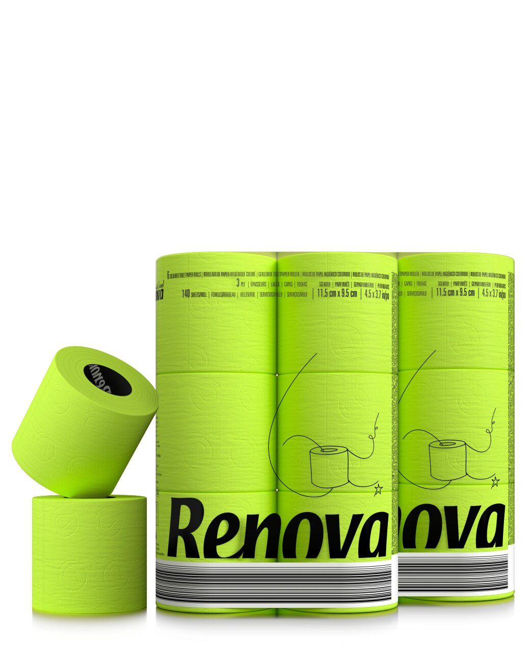 Papel Higi&eacute;nico Verde 6x24