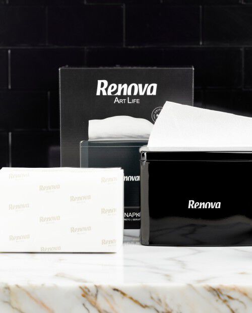 Servilletero Renova Art Life Negro