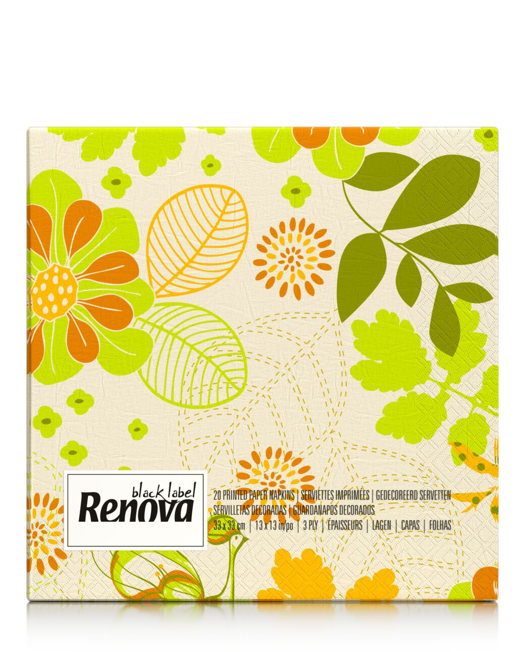 Nature Print Paper Napkins