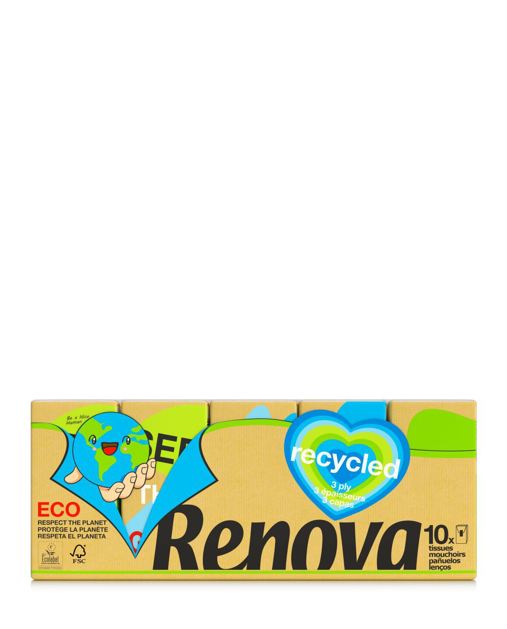 Pocket Tissues 100% Recycled 30x10