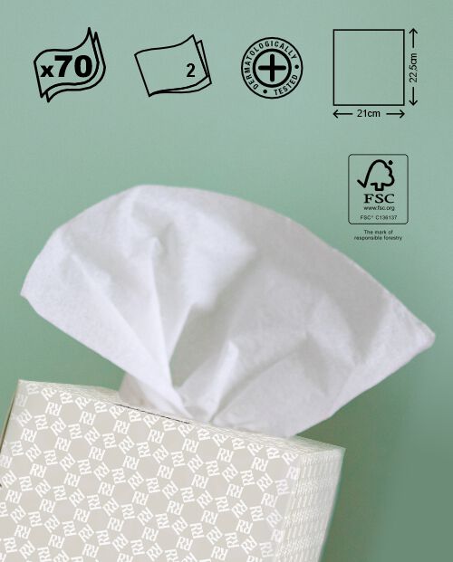 BLK Cube Facial Tissues 18x70