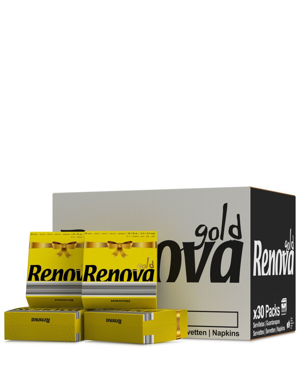 Guardanapos Gold Amarelo x30