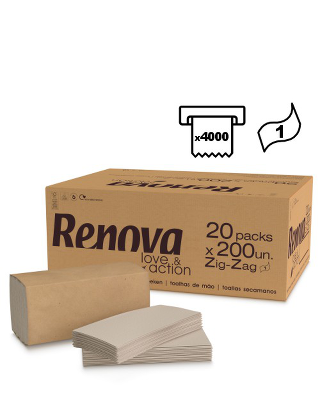 Folded Hand Towels Love & Action 1-Ply Folded Hand Towels Love & Action 1-Ply