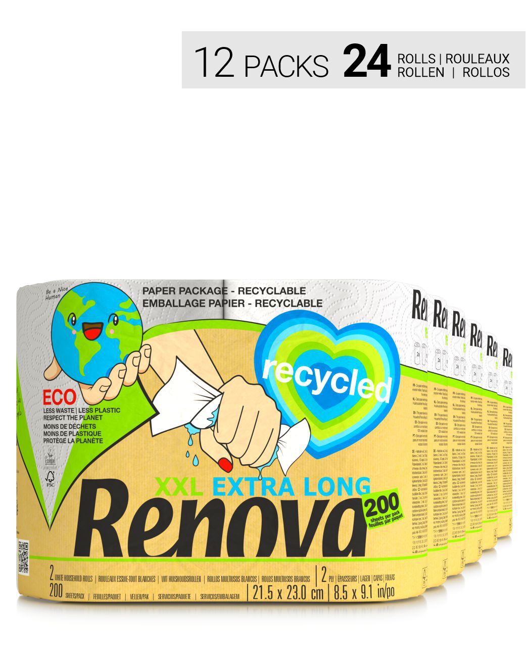 Rolos de Cozinha Recycled XXL 24R