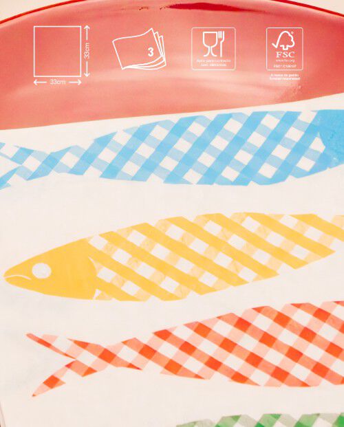 Serviettes Sardines