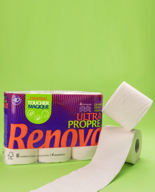 Papel Higi&eacute;nico Toucher Magique Ultra Propre 6R