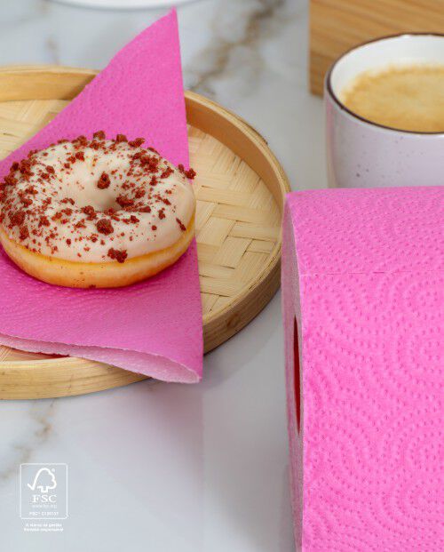 Rolo de Cozinha Fucsia