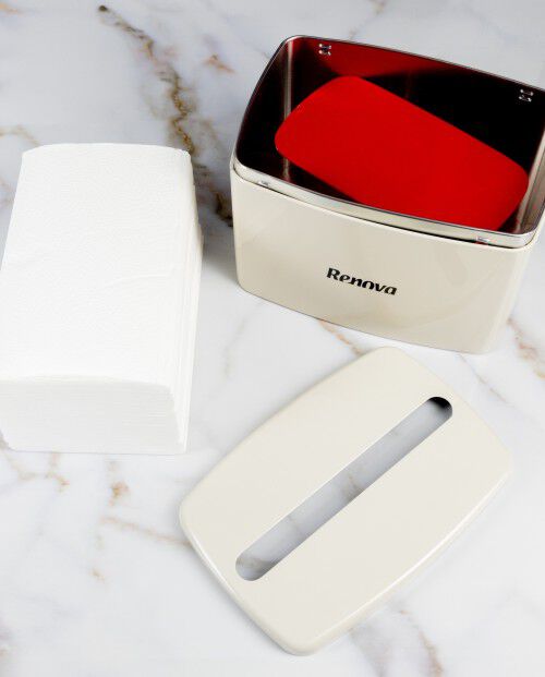 Porta-Guardanapos Renova Art Life Creme