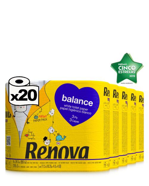 Papel Higi&eacute;nico Balance 20R