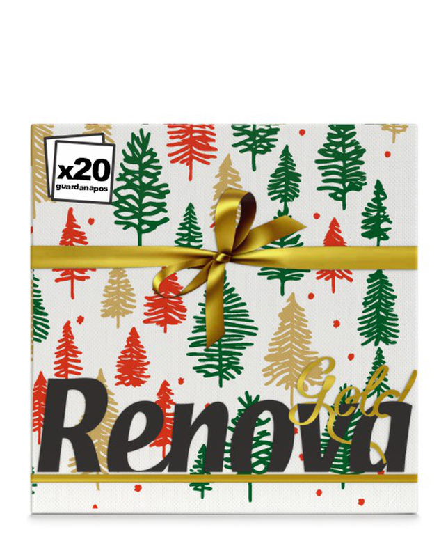 Gold Christmas Trees Paper Napkins Gold Christmas Trees Paper Napkins