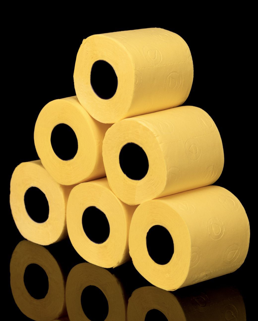 Papel Higi&eacute;nico Amarelo 6x24