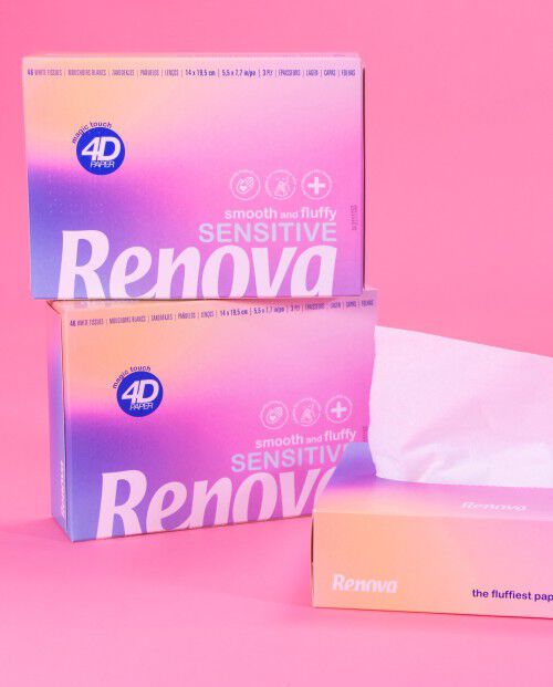 Renova Sensitive Facial Tissues
