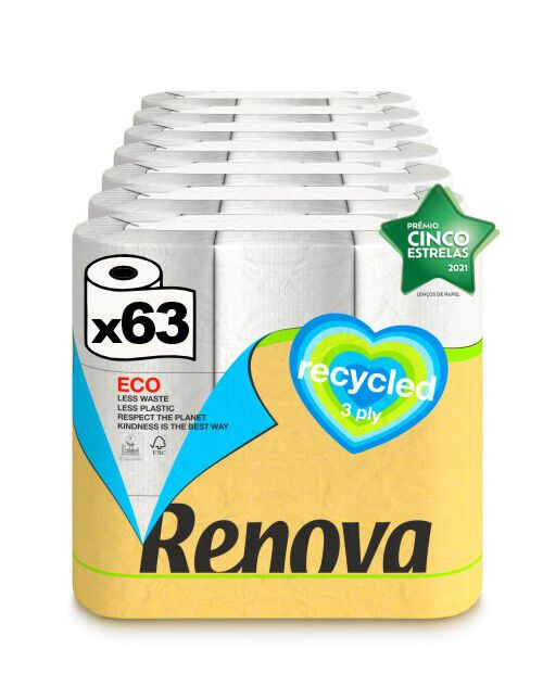 Papel Higi&eacute;nico Recycled 63R