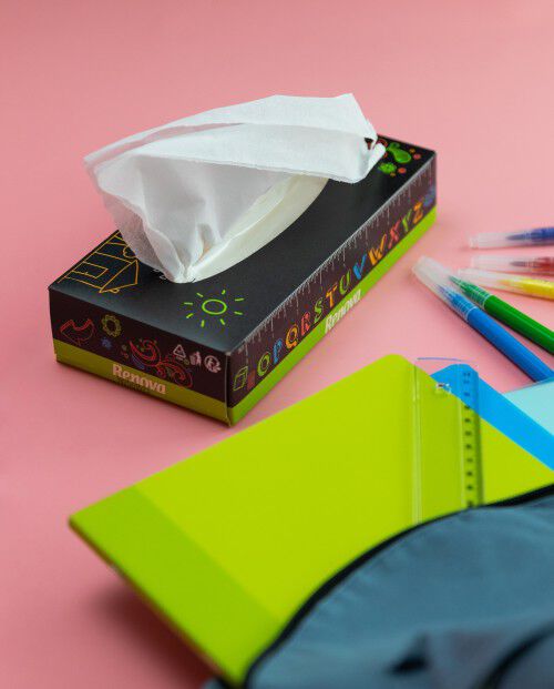 "Chalk Fun" Facial Tissues