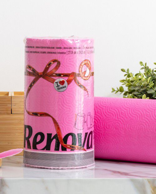 Rolo de Cozinha Fucsia