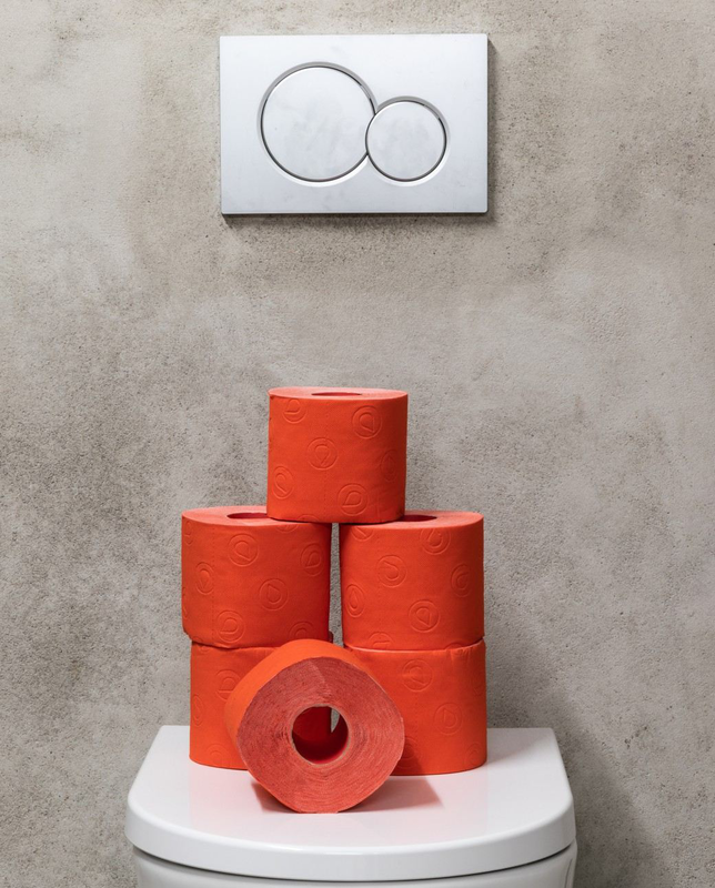 Double Faced Red Toilet Paper 6R Double Faced Red Toilet Paper 6R