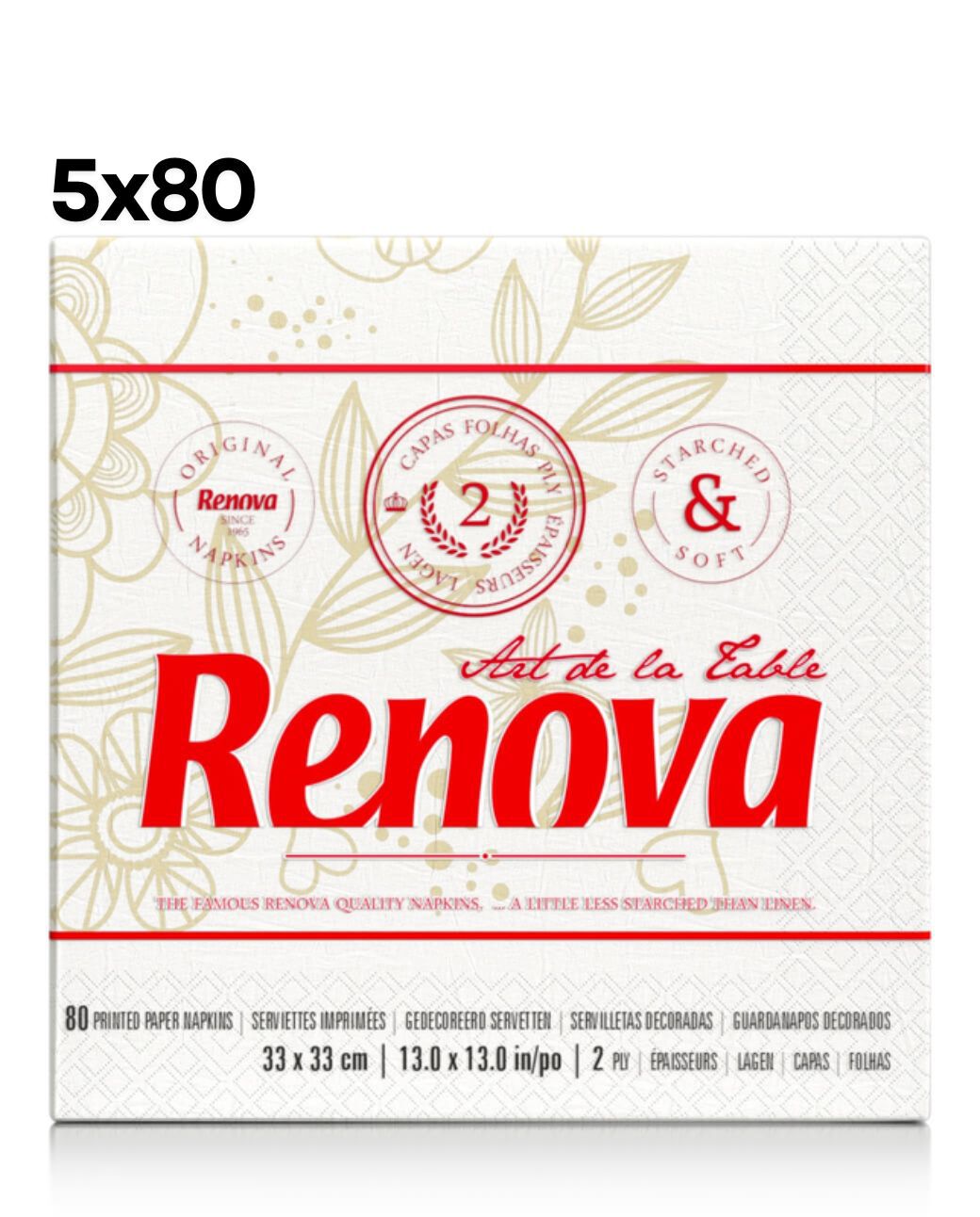 Art de La Table D&eacute;co Napkins x5