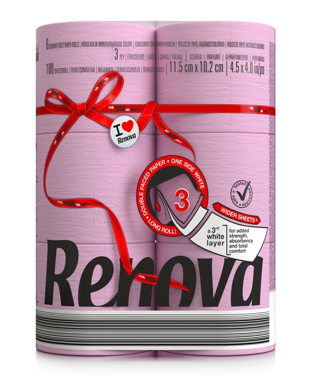 Papier Hygi&eacute;nique Double Face Rose 6R
