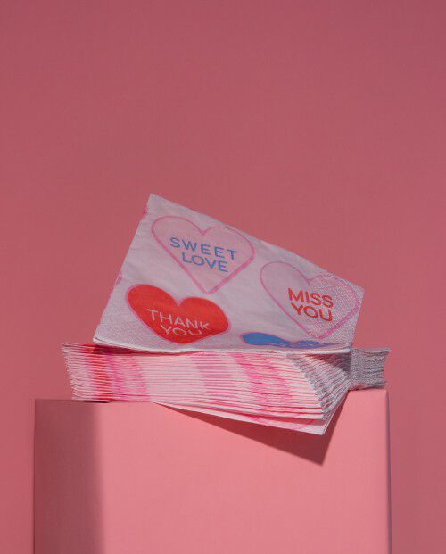 Guardanapos Sweetheart Messages