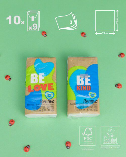 Pocket Tissues 100% Recycled 30x10