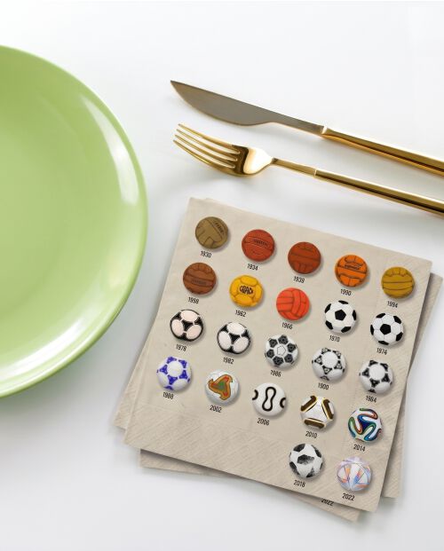 World Cup Balls Paper Napkins