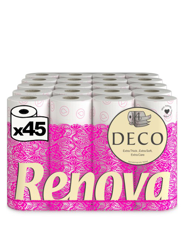 Papel Higiénico 4 Folhas Deco 45R Papel Higiénico 4 Folhas Deco 45R