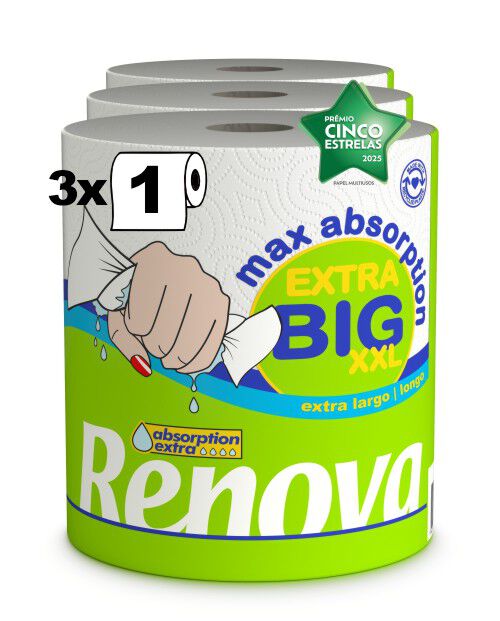 Rolo de Cozinha Max Absorption Extra XXL Big 3R