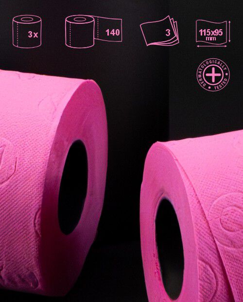 Fucsia Toilet Paper Gift Pack