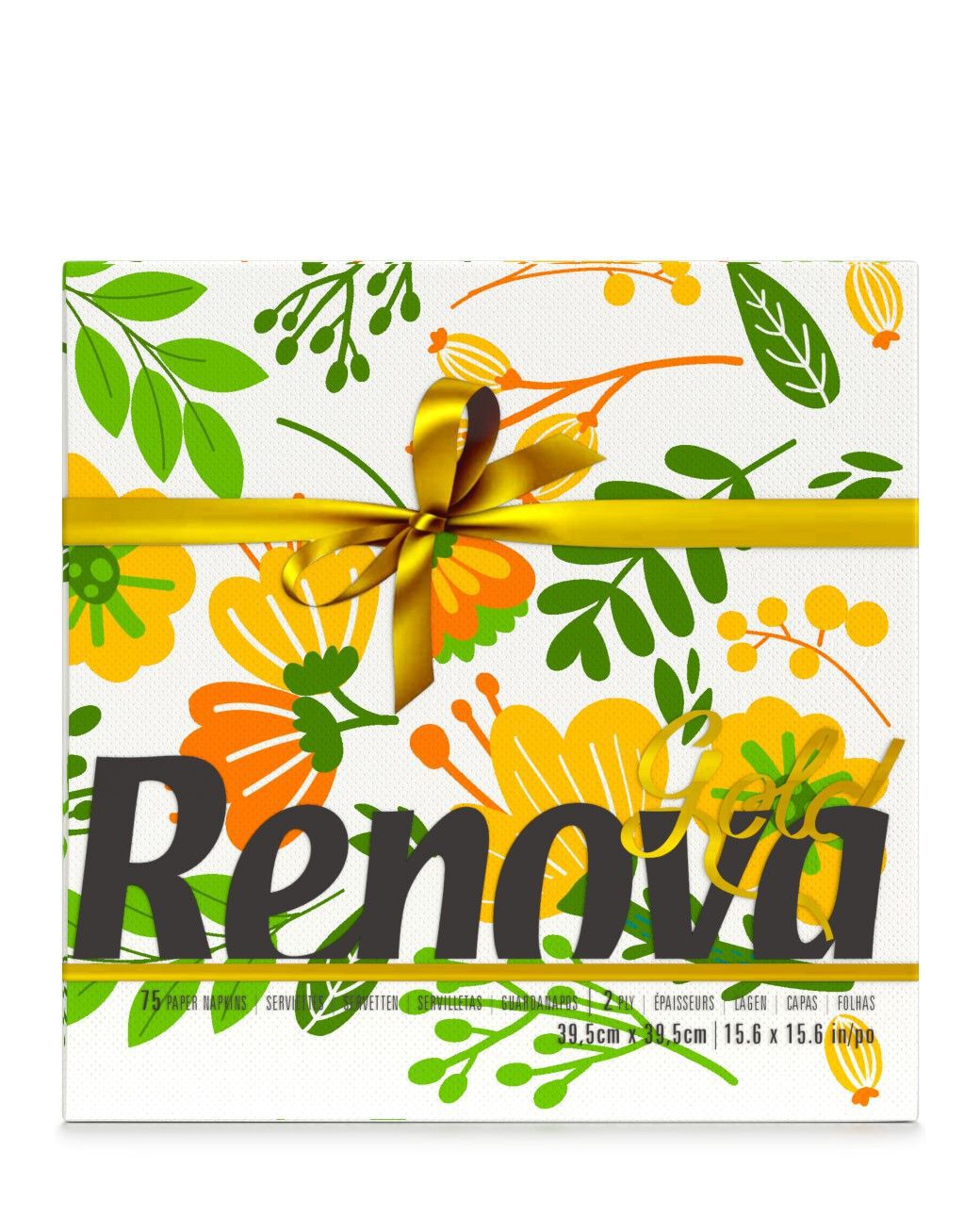 Guardanapos Gold Maxi Floral