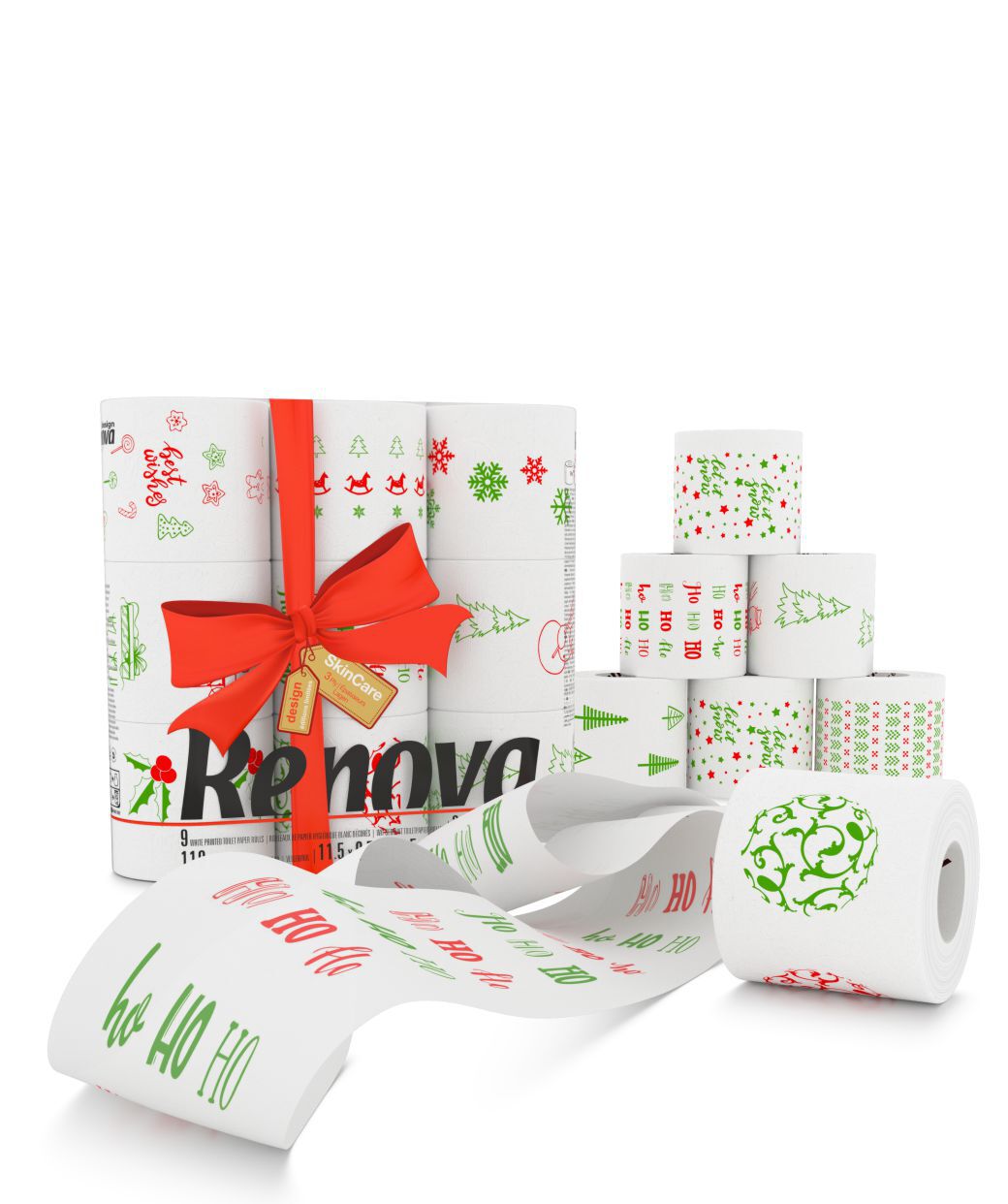 Papel Higi&eacute;nico Design Natal 9R