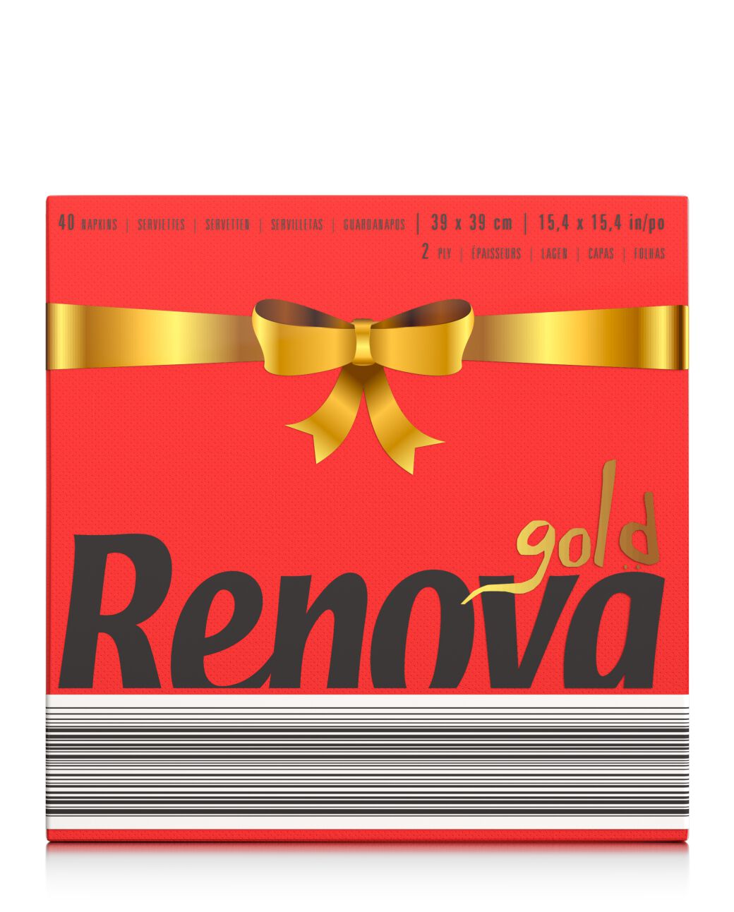 Serviettes Gold Rouge