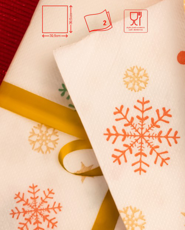 Serviettes Gold Esprit de Noël Serviettes Gold Esprit de Noël