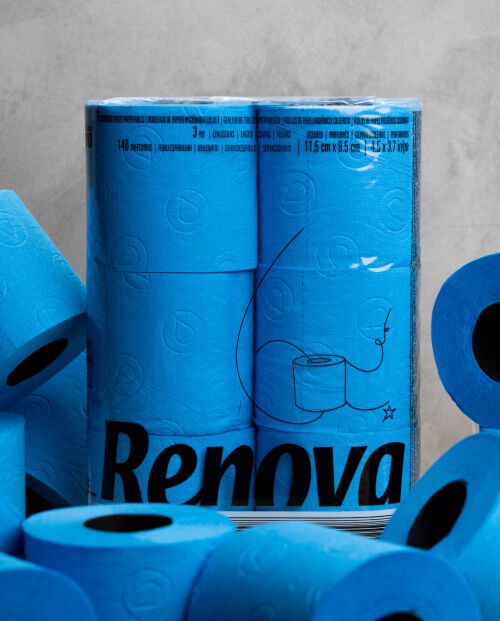 Papel Higi&eacute;nico Azul