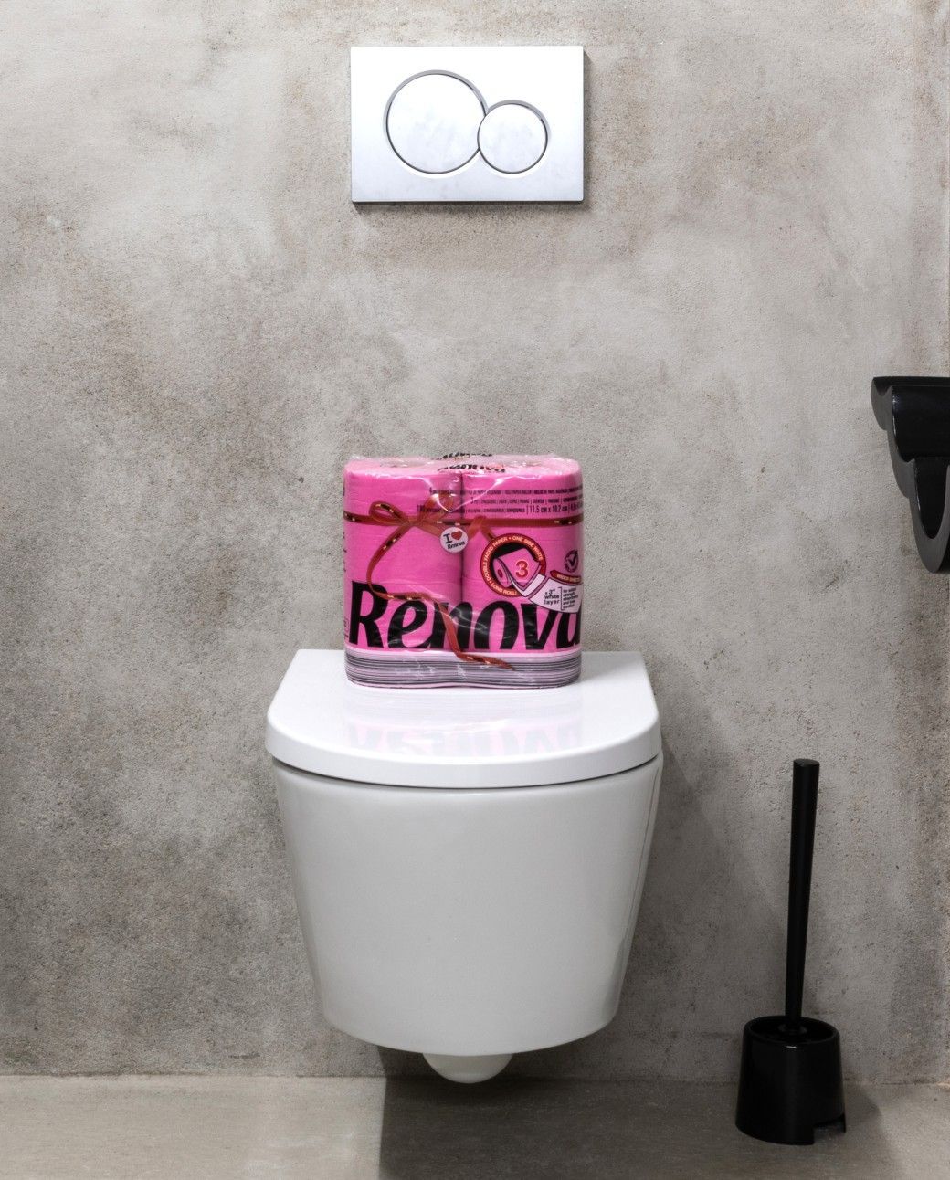 Papier toilette Double Face Fucsia 4R