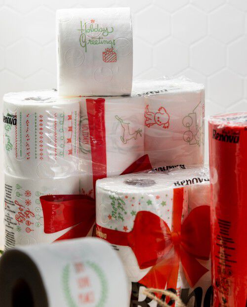 Papel Higi&eacute;nico Design Natal 54R