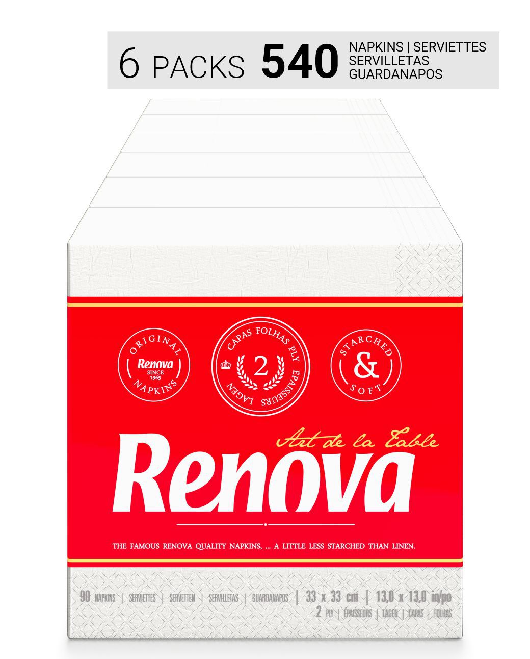 Guardanapos Art de La Table 2 folhas x6