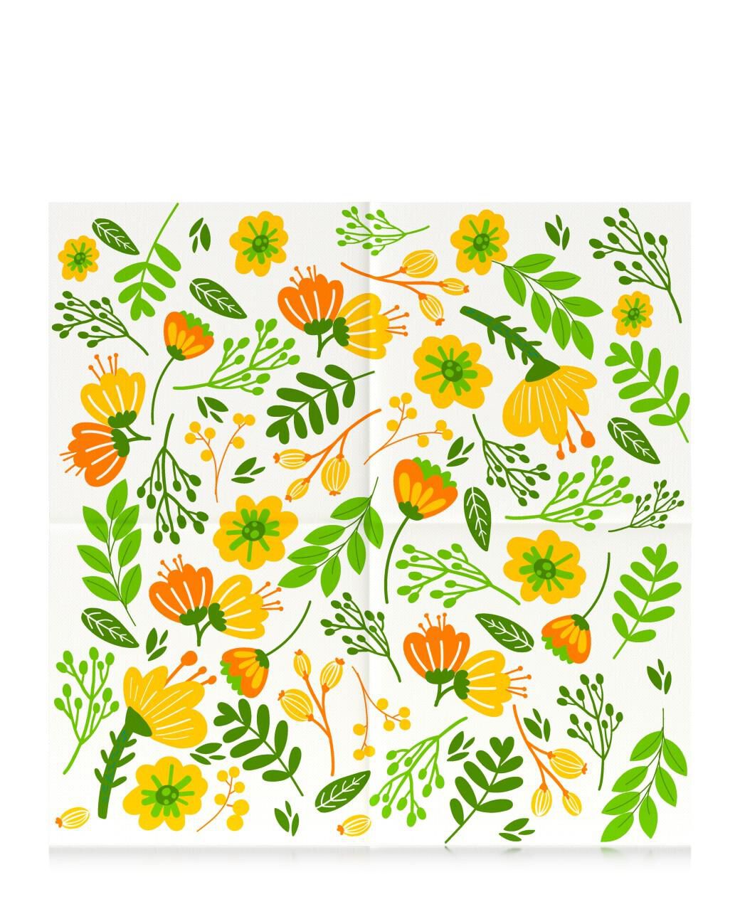 Guardanapos Gold Maxi Floral