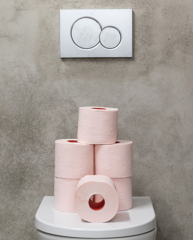 Light Pink Toilet Paper Jumbo Pack, Renova