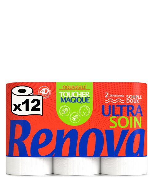 Papel Higi&eacute;nico Toucher Magique Ultra Soin 12R