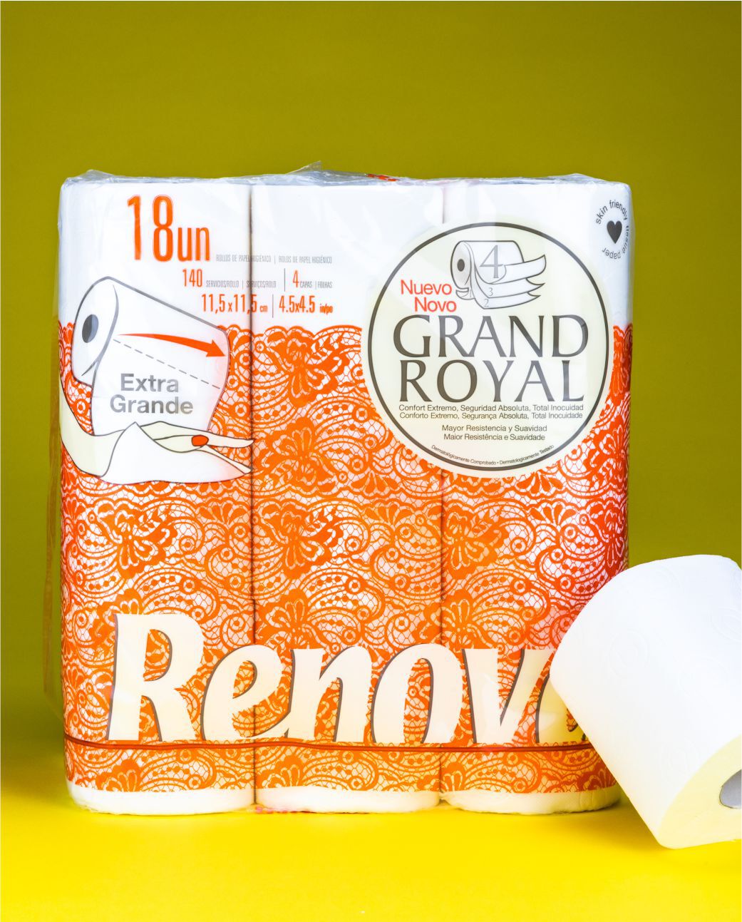 Papel Higi&eacute;nico Grand Royal 18R