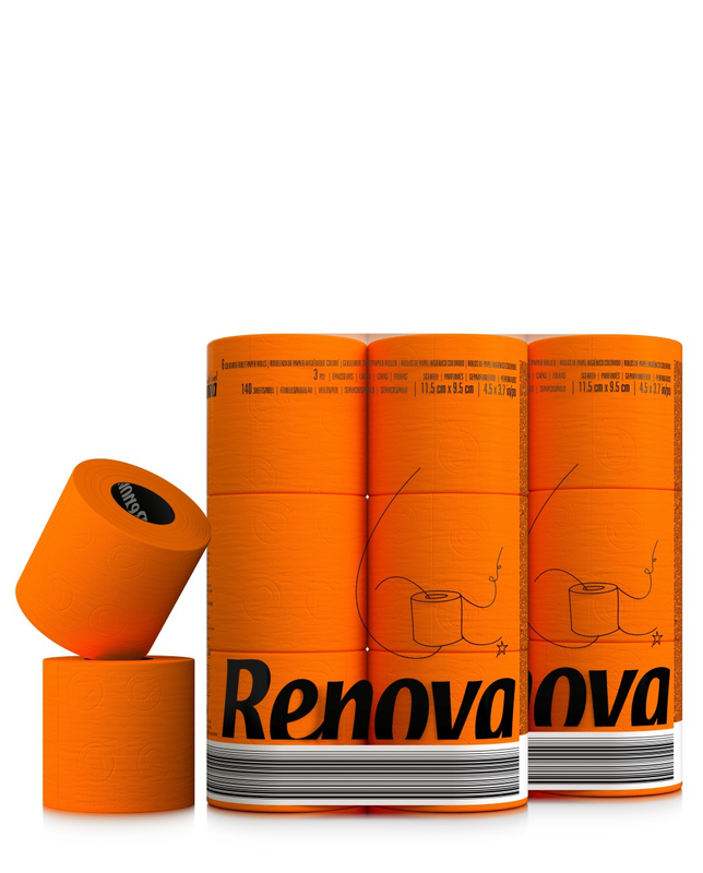 Orange Toilet Paper 6x12 Orange Toilet Paper 6x12
