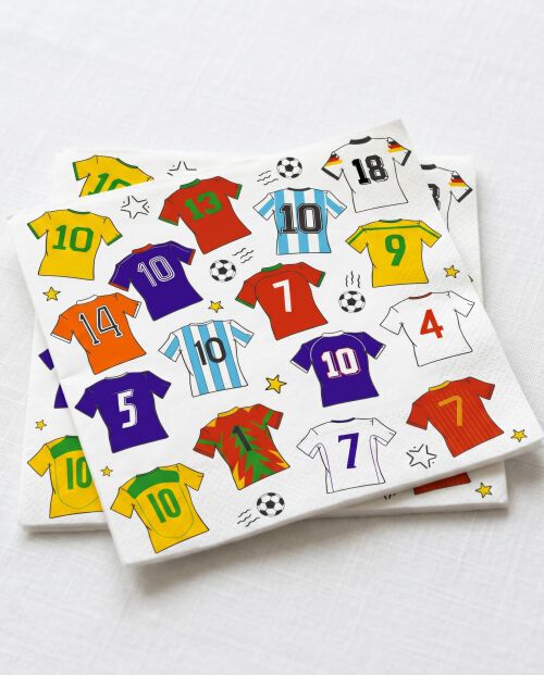 Guardanapos Football T-shirts