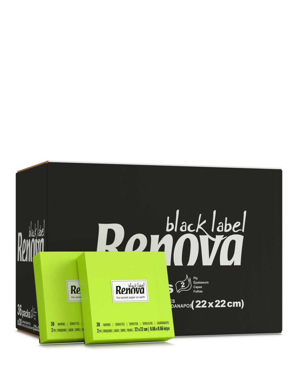 Guardanapos Cocktail Verdes x36