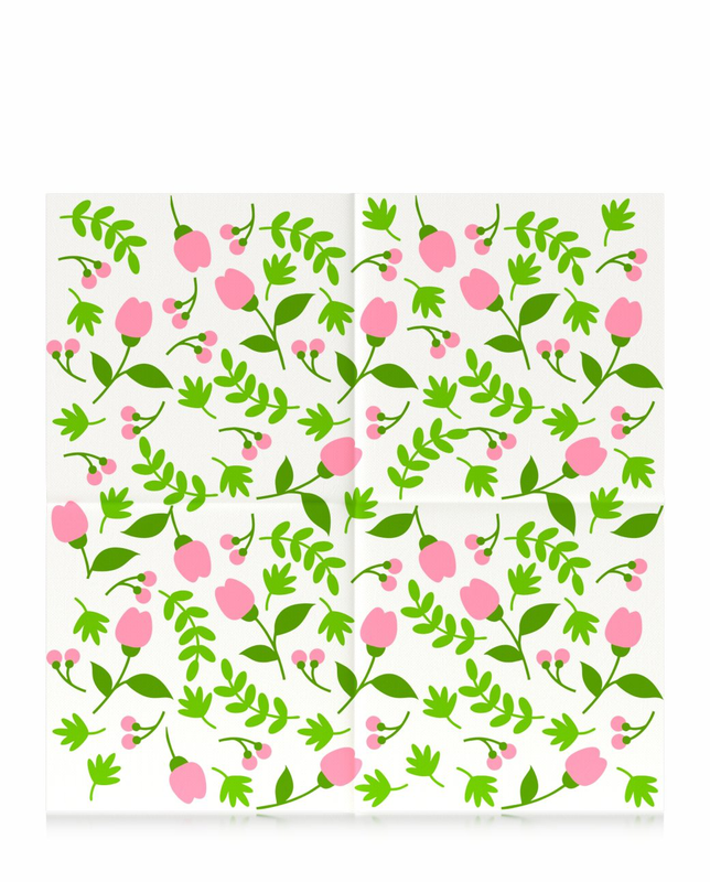 Gold Maxi Pink Tulip Table Napkins Gold Maxi Pink Tulip Table Napkins