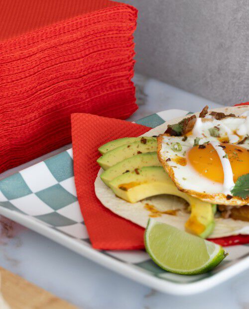 Serviettes Rouge 1 Pli