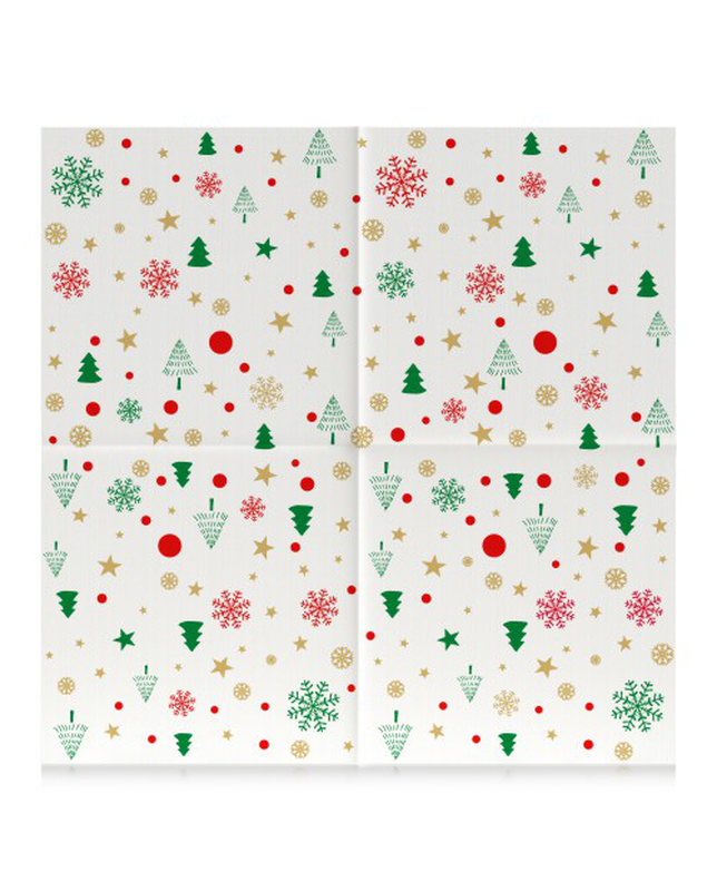 Serviettes Gold Esprit de Noël Serviettes Gold Esprit de Noël